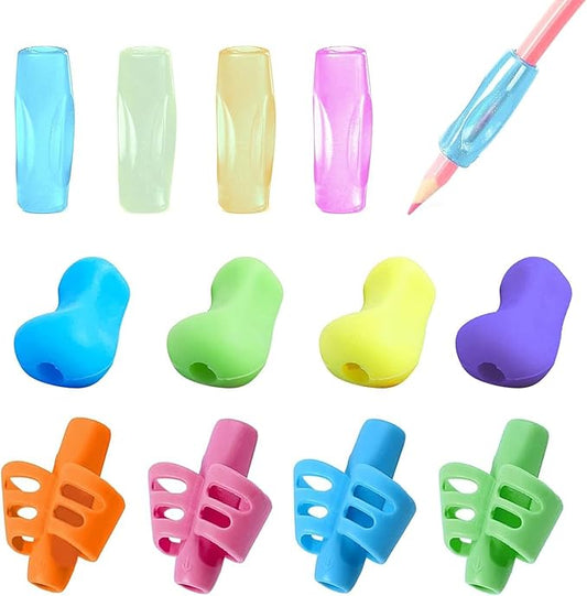 12 PCS Grips for Pencil, Grips for Pencil for Kids Handwriting, Pencil Holder for Kids, Pen Grip