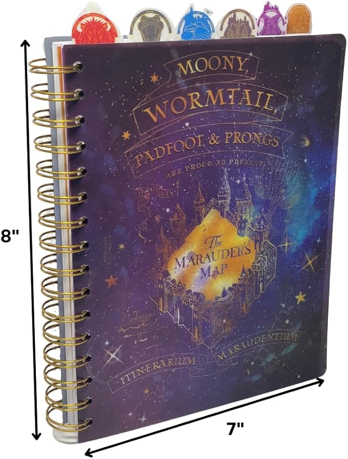 Innovative Designs Harry Potter Marauder’s Map Writing Notebook & Tab Journal for Kids, Teens or Adults
