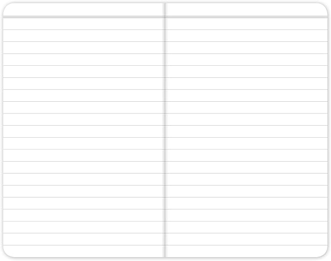 Elan Publishing Company Field Notebook/Pocket Journal - 3.5"x5.5" - Orange - Lined Memo Book - Pack of 5