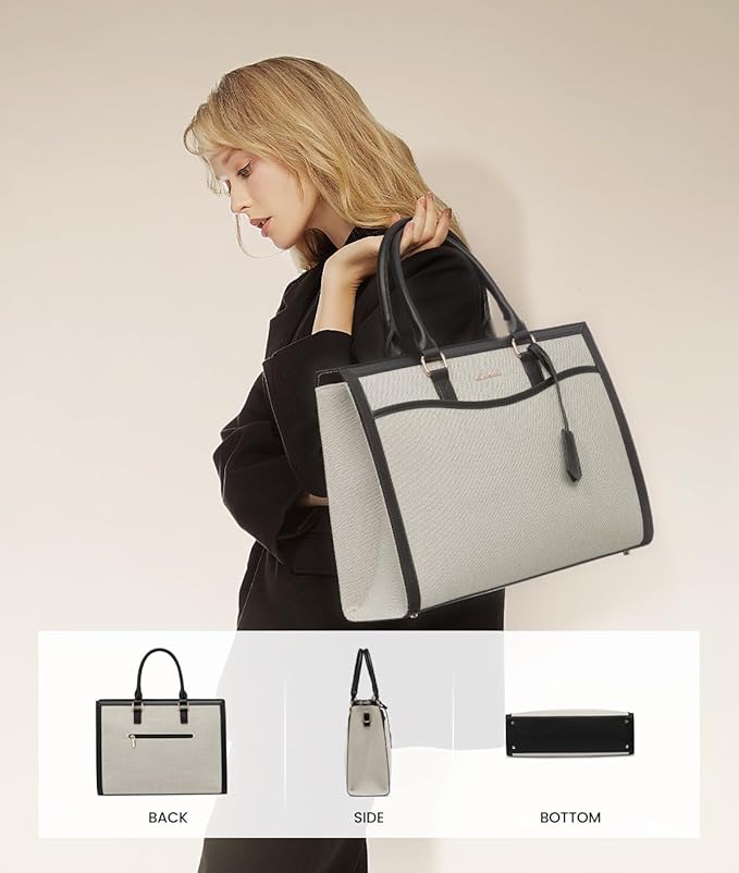 LOVEVOOK Laptop Tote Bag for Women, Office Work Bag Briefcase fit for 15.6 inch Laptop, Large Capacity Teacher Bag Handbag
