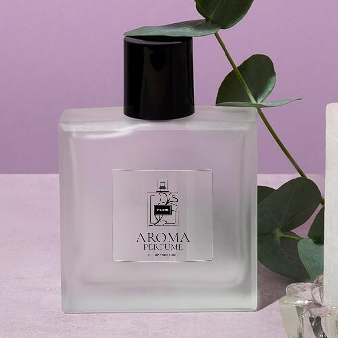 Transparent Thermal Labels 2 x 2 Inch Self-Adhesive Printer Clear Stickers Vinyl Waterproof Roll Decals Rectangle Name Tags for Address Design DIY Logo Business 300 PCS