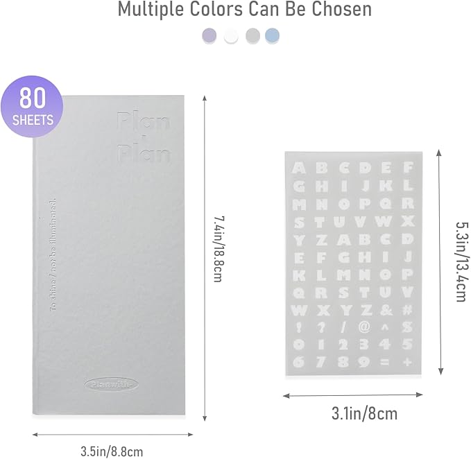 Soft Leather Pocket Notebook - 3.5" x 7.3" - to Do List Daily Planner with 160 Pages & Stickers - Ideal for Daily Plans, School, and Office Supplies (Grey)