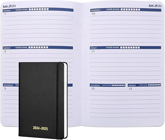Cheneyboo Planner 2024-2025, Monthly Weekly Daily Planner 2024-2025, July 2024- December 2025,18 Month Planner,5.2"x7.5",Black