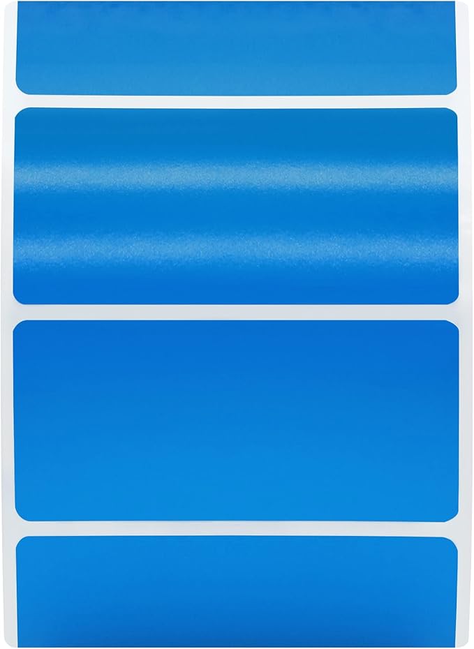 Hybsk 2.25x1.25 inch Color Direct Thermal Labels for Shipping, Barcodes, Address, Compatible with Rollo Label Printer & Zebra Desktop Printers(2.25"x1.25",Blue)