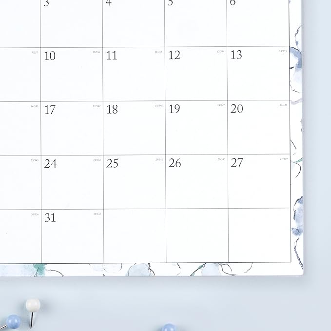 Blue Sky 2024 Monthly Wall Calendar, January - December, 11" x 8.75", Wirebound, Wide Blocks, Lindley (101593-24)