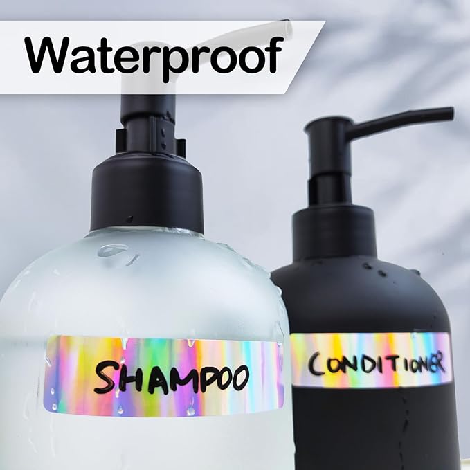 170Pcs Laser Removable Labels for Jars,for Storage Bins,for Food Containers with 2 Liquid Chalk Marker(Laser)