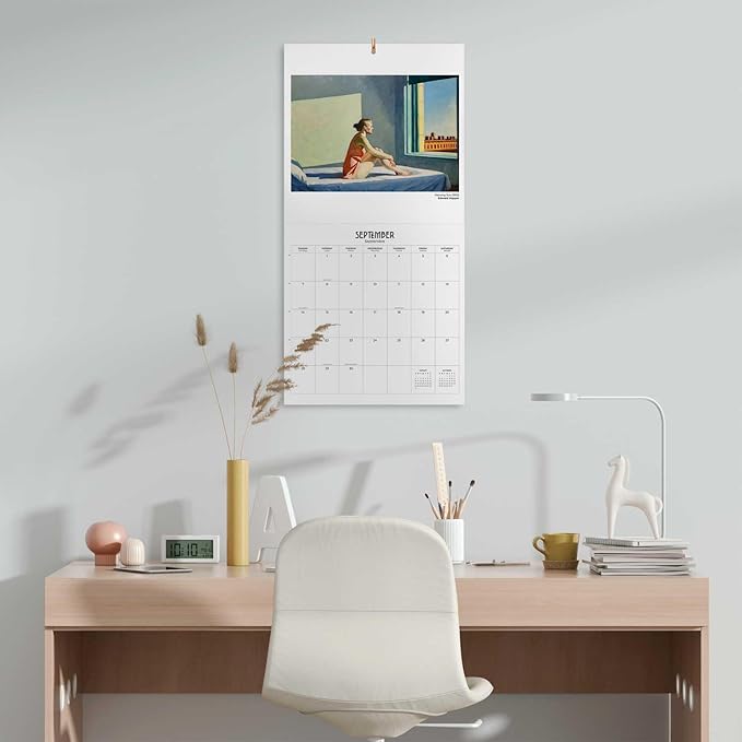 Art Wall Calendar 2025 12" x 12" FSC® Plastic Free - Starts Week On Sunday | Square Wall Calendar | Family Planner Calendar 2025 | Art Calendar 2025