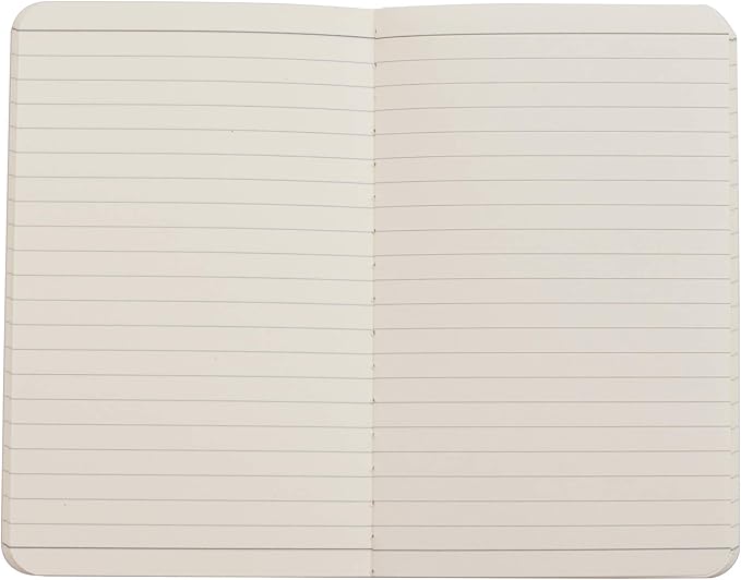 TWONE Pocket Notebook, 6 Pack Softcover Mini Notebooks 3.5" x 5.5" Black Notebook Small Memo Notepad for Men Women Kids Traveler Author, 30 Sheets,60 Lined Pages