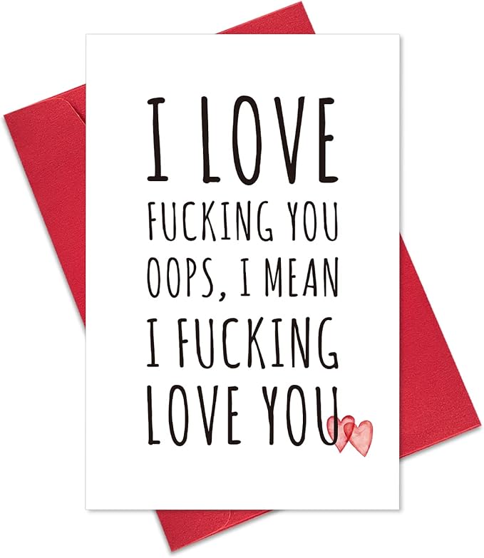 Ogeby Cute Valentines Day Card for Girlfriend, Sweet Valentines Day Cards Gifts for Her, Lovely Anniversary Cards Gifts for Wife, Humor I Love You Card