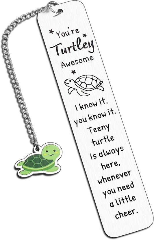 Booktok Gifts, Turtle Bookmark Gifts, White Elephant Gifts, Sea Turtle Gifts for Women, Turtle Gifts for Women, Turtle Lovers Gifts, Cute Book Marks for Reading Women, Cheer up Gifts, Turtle Stuff