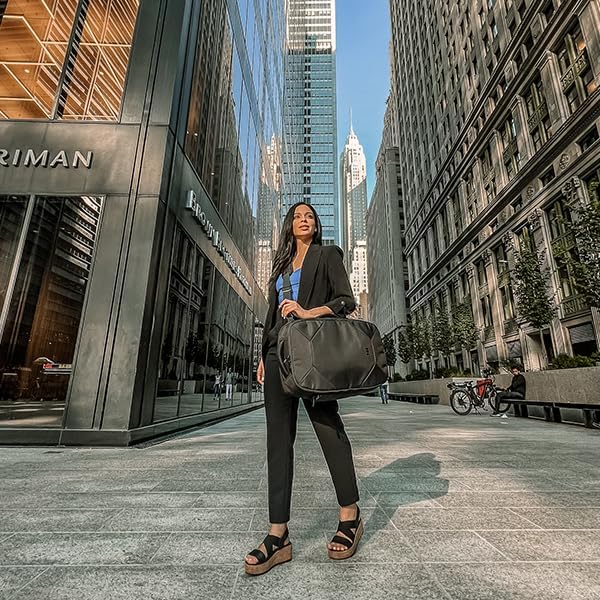 Knack Convertible Duffel Laptop Backpack, Expandable Travel Duffel Bag With 6 Day Outfit Capacity, Large Laptop Duffel Bag for Everyday Travel, Gym, and Work (Stealth Black)