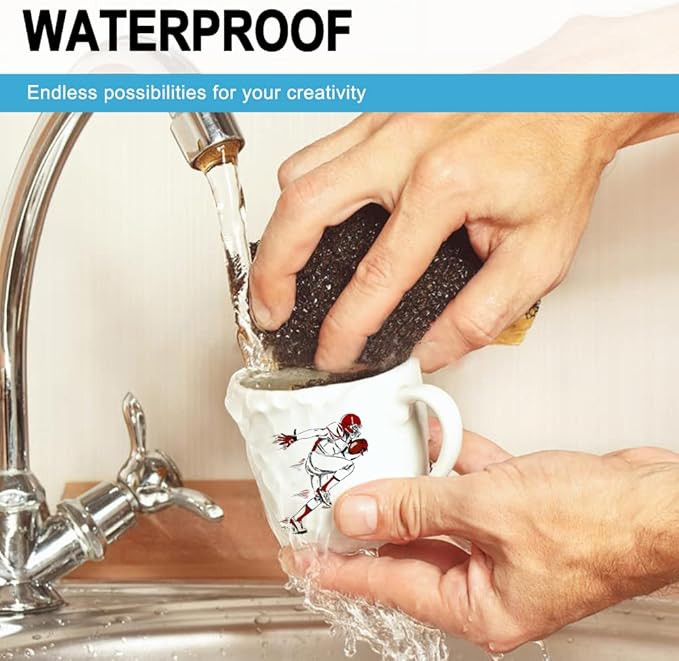 Premium Printable Vinyl Sticker Paper,Transparent 50 Clear Self-Adhesive Sheets,No-Waterproof,Dries Quickly Vivid Colors Decal Paper,Tear Resistant for Any Epson HP Canon Sawgrass Inkjet Printer