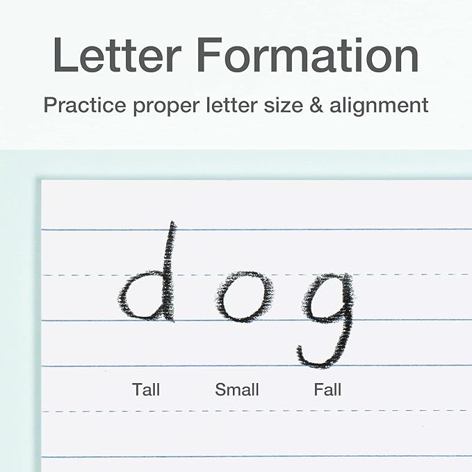 Oxford Primary Ruled Index Cards, 5 x 8 Inches, White, Lined on Front, Blank on Back, Kids Handwriting Practice Cards, Pre-K, K-2, 100 Count (46002)