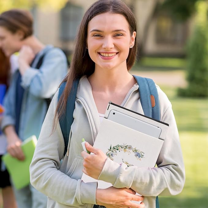 Monogrammed Book Sleeve Floral G Initial Book Pouch Book Accessories Book Lovers Gifts Waterproof Book Cover Book Protector Bookish Gifts Personalized Gifts for Women Girls Readers Bride Coworker