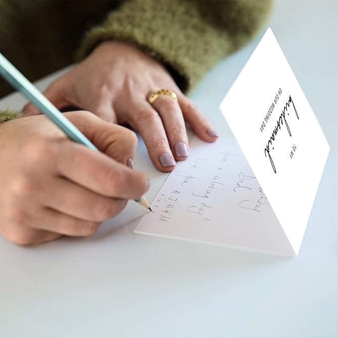 Bridesmaid Proposal Card with Envelope, To My Bridesmaid On Our Wedding Day Cards.（Bridesmaid B）