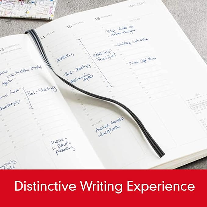 LEUCHTTURM1917 - Drehgriffel Writing Pen (Red) - Ballpoint Pen with Royal Blue Ink Included