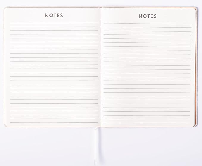 Eccolo 2025 Large Agenda Planner, 12 Month, Yearly, Monthly & Weekly Pages, Habit & Gratitude Tracker (Linen Flexi-cover - 8 x 10")