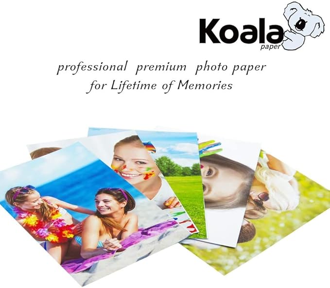 Koala Ultra Premium Photo Paper 13x19 In Satin Photo Printer Paper for Inkjet Printer Water-Resistant Semi Gloss 50 Sheets 72lb