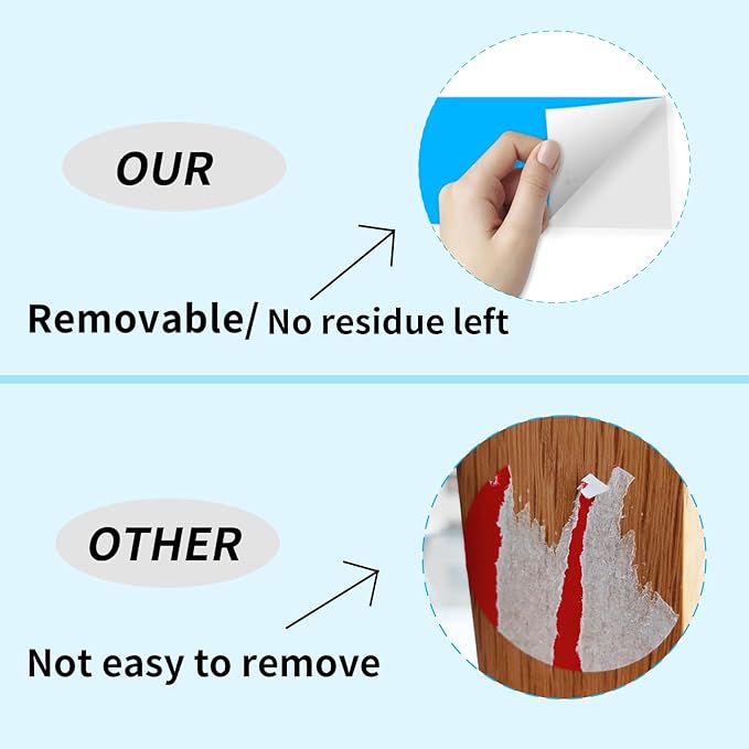 Colored Labels Stickers 3 x 5 Inch, Removable Rectangular Moving Labels, Large Color Coding Labels Moving Stickers- 250 Pack/Blue