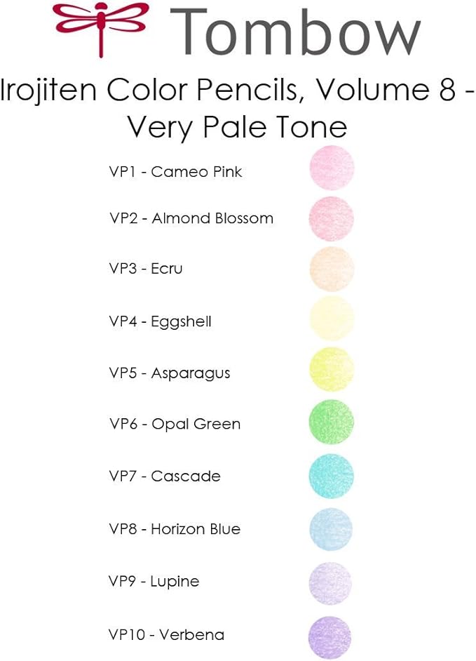 Tombow 51527 Irojiten Colored Pencil Dictionary Set, Seascape, Set of 30. Beautifully Crafted Wax-Based Colored Pencils with Enamel Finish