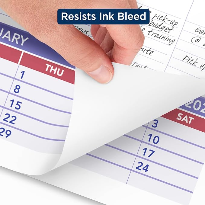 AT-A-GLANCE 2024 Wall Calendar, 15-1/2" x 22-3/4", Large, 3-Month, Wirebound (PM62824)