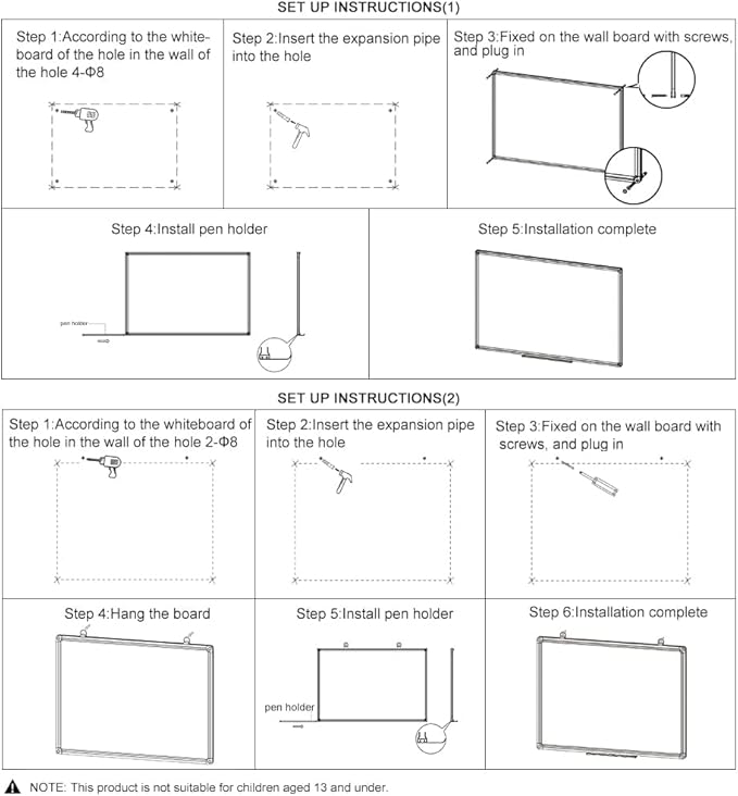 XIWODE Magnetic Dry Erase Board，Whiteboard for Wall,18 x 24 inches, Whiteboard Marker Board Writing Board，Silver Aluminum Frame, Durable,Whiteboard for Home School & Office
