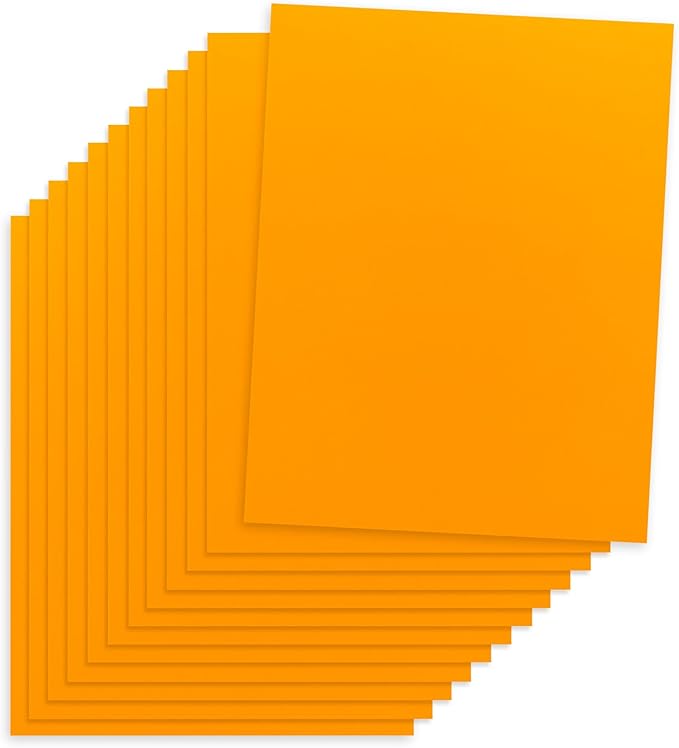 Hygloss Light Orange Colored Paper - 24 lb, 89 GSM, Acid-Free, Fade-Resistant, 11x17-Inch Ledger Size Color Copy Paper, 90 Sheets