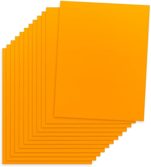 Hygloss Light Orange Colored Paper - 24 lb, 89 GSM, Acid-Free, Fade-Resistant, 11x17-Inch Ledger Size Color Copy Paper, 90 Sheets