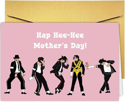 UUEFKTN Happy Mothers Day Card, Mothers Day Gift for Mom Grandma, Music Gift Merch Funny Mothers day Card from Son Daughter, Hap -Hee Hee Mothers Day