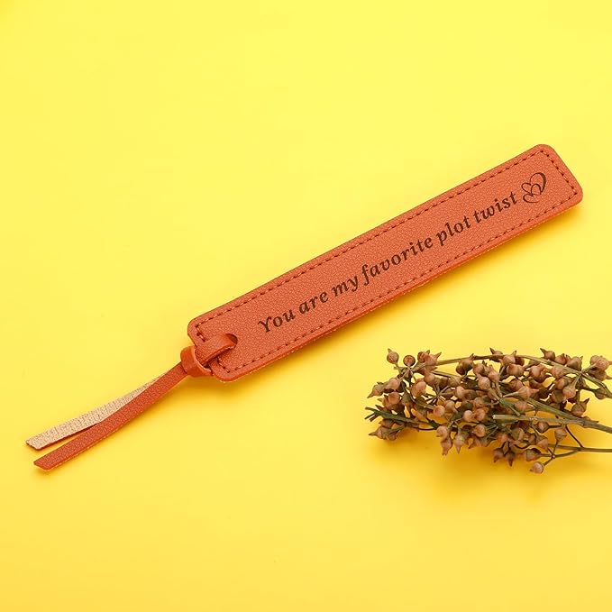 Wedding Bookmark Leather Gifts for Women Men 3rd Anniversary Bookmark Gifts for Him Her Wife Husband Birthday Gifts for Best Friend Bride Groom Women Book Marks for Booklover