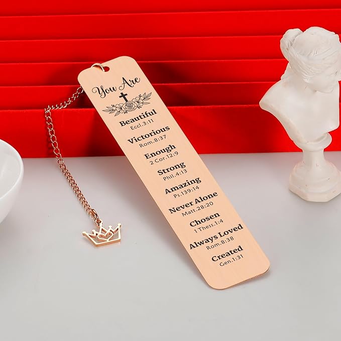 Baptism Gifts for Girl, Christian Gifts for Women, Faith Based Gifts for Women, Book Markers for Reading Women, Religious Gifts for Sister in Christ Christmas Birthday Gifts for Friends Coworker