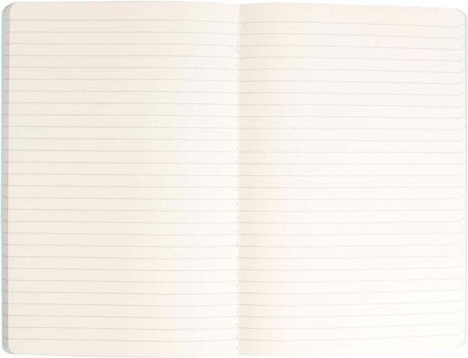 Simply Genius A5 Notebooks for Work, Travel, Business, School & More - College Ruled Notebook - Softcover Journals for Women & Men - Lined Note Books with 92 pages, 5.5" x 8.3" (Light Blue, 6 pack)