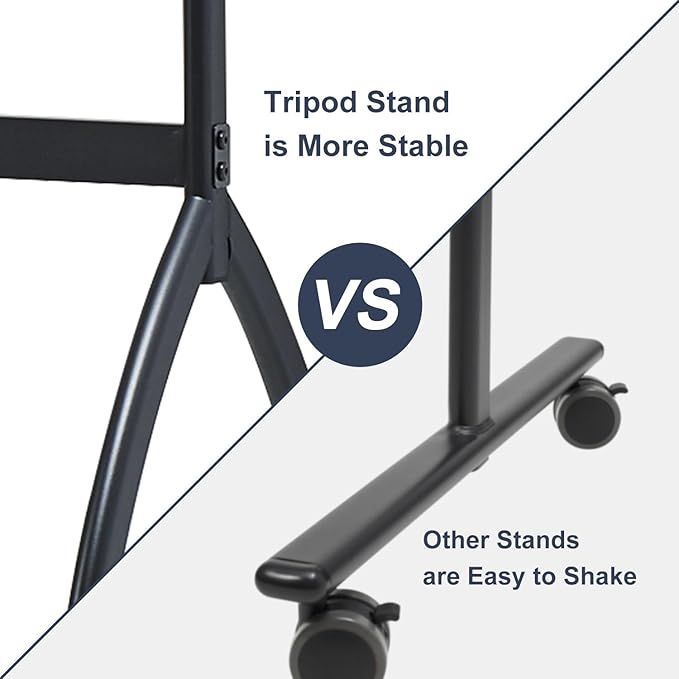 TANKEE White Board Height Adjustable - 48 x 32 Mobile Whiteboard on Wheels, Large Magnetic Double-Sided Rolling Dry Erase Board with Stand, Standing Whiteboard for Office School Home Classroom