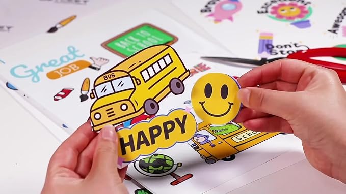 Matte Printable Vinyl Sticker Paper for Inkjet & Laser Printer - 30 Sheets - 8.5" x 11" - Waterproof, Dries Quickly Vivid Colors