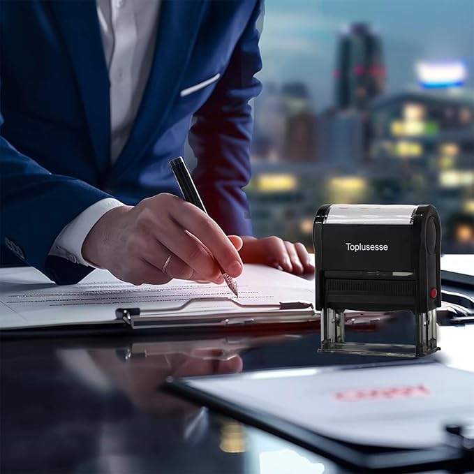 Return to Sender Not at This Address Stamp Self Inking Rubber Business Stamp Office Stamp Self Inking Return to Sender Address Stamp Office Supplies- Red Ink