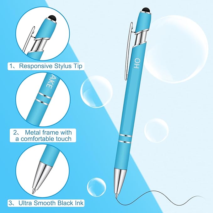 Eersida 40 Pcs Snarky Office Pens Funny Insulting Pens Arcastic Negative Quotes Ballpoint Macaron Touch Stylus for Office, Black Ink