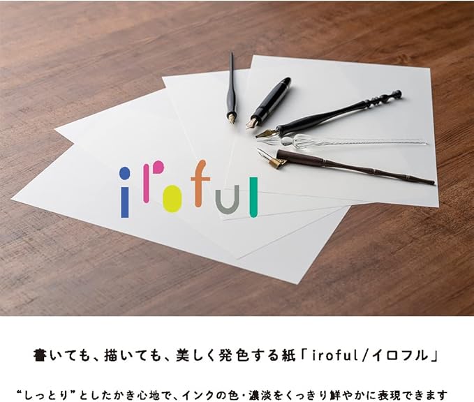 SAKAEテクニカルペーパー iroful 75 gsm Loose Sheet, 8.27 x 11.7, 50 Sheets/Pack, Unruled, White, 1 pack (PI-A4P-W)