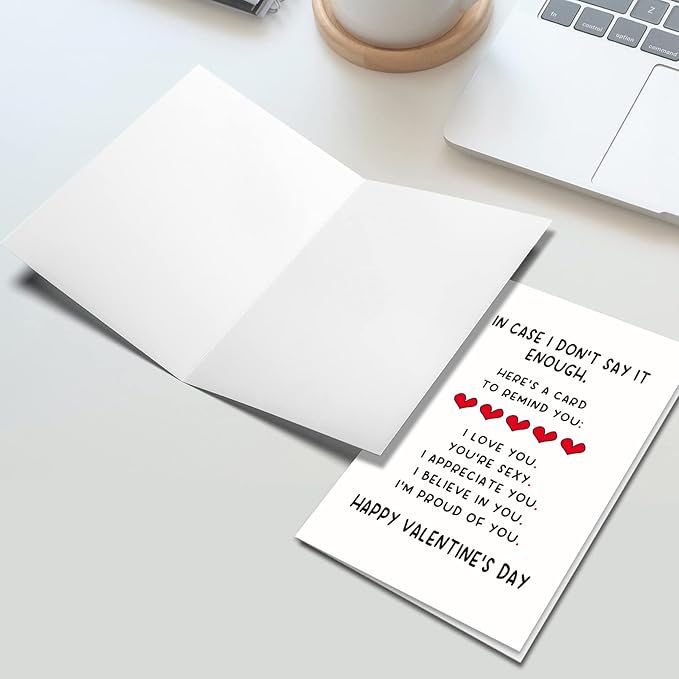 Ogeby Funny Valentine’s Day Card Gifts for Boyfriend Girlfriend, Cute Valentines Day Card for Husband Wife, Romantic Valentines Day Cards Gifts for Women Men, Sweet I Love You Card