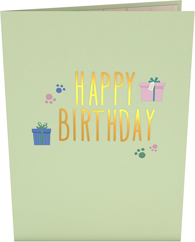 Lovepop Birthday Pop-Up Card for Her, Him, Men, Women - 3D Animal Greeting Cards - Birthday - 5" x 7" - Blank Notecard & Envelope Included