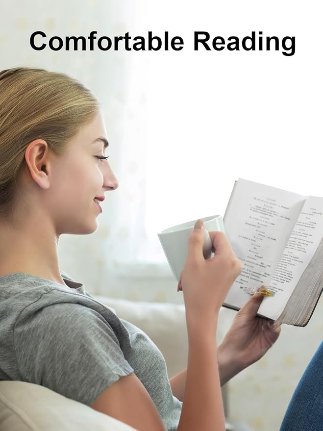 4 Pieces Dried Flower Resin Book Page Holder Transparent Thumb Ring Page Holder Handmade Personalized Flower Resin Bookmark Reading Accessories Gift for Teachers Book Lovers (Colorful B)