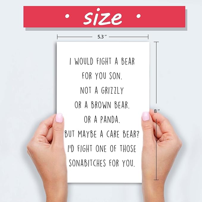 Son Birthday Card, Happy Birthday Card for Son Adult, Gifts from Mom and Dad