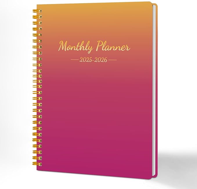 Monthly Planner 2025-2026, 2025 Calendar 24 Months Planner, JAN 2025 - DEC 2026, 7.4"x9.4", Personal Organizer with Monthly Goals, To-Do List, Habit Tracker, 24 Months for School Office Home Planning
