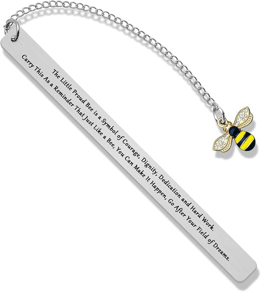 Bee Lover Gift for Women Men Bookmark for Book Lover Bookmark Gifts for Teacher Honey Bee Bookmarks Animal Lovers Gift Encouragement Bookmark for Women Bee Lover Appreciation Graduation Gift