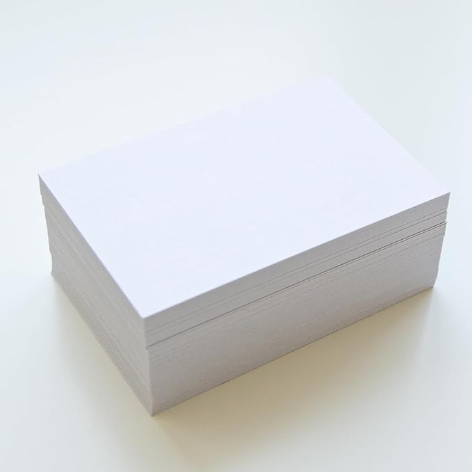 100 Sheets White Cardstock 4" x 6" Thick Paper - Blank Heavy Weight 350gsm Cover Stock paper for Invitations,Stationery Printing,Scrapbooking,Crafts,DIY Cards, Paper Crafting (4x6 Inches)