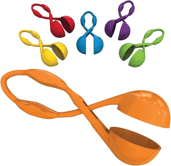 Learning Resources Squeezy Tweezers, Fine Motor Tools for Toddlers, Assorted Colors, Set of 6, Ages 3+