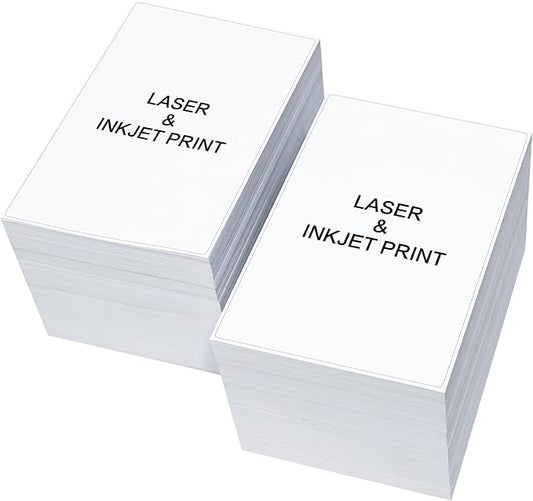 L LIKED 1000 Shipping Labels - 4"x 6", Single Sheet, Printable Labels for Laser & Inkjet Printers, Self Adhesive Address Mailing Postage Labels Stickers (1000 Sheets)
