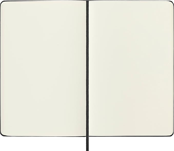 Moleskine Classic Notebook, Hard Cover, Large (5" x 8.25") Plain/Blank, Black, 240 Pages