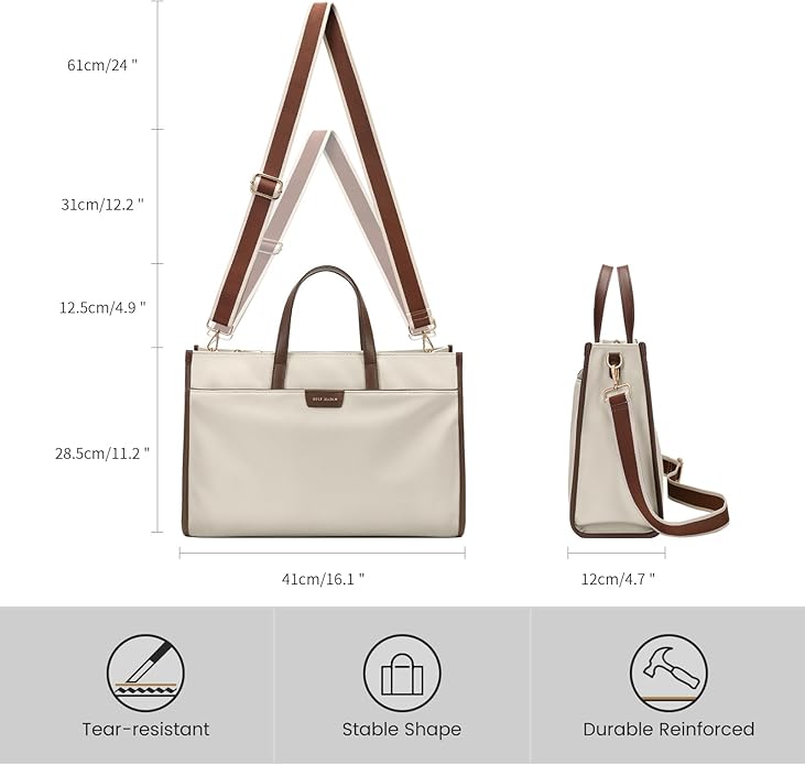 Laptop Tote Bag for Women Laptop Messenger Shoulder Bags for Women Business Office Work Bag Briefcase