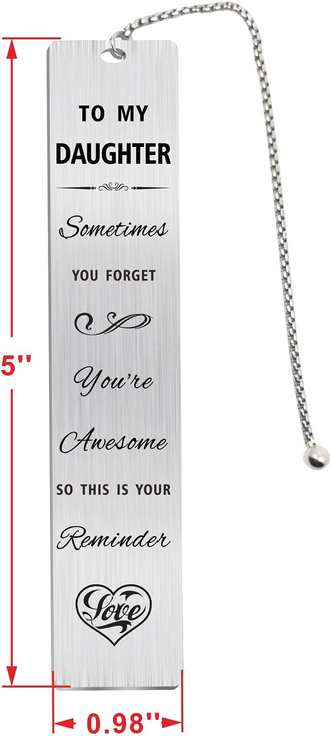 Jzxwan Daughter Christmas Gifts from Mom and Dad, Personalized Birthday Graduation Gifts for Daughter, Sometimes You Forget You're Awesome Gift Ideas for Daughter