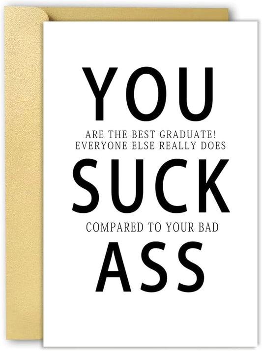 OJsensai Funny College Graduation Card 2024, Happy Graduation Gifts for Him Men, Graduation Party Decorations
